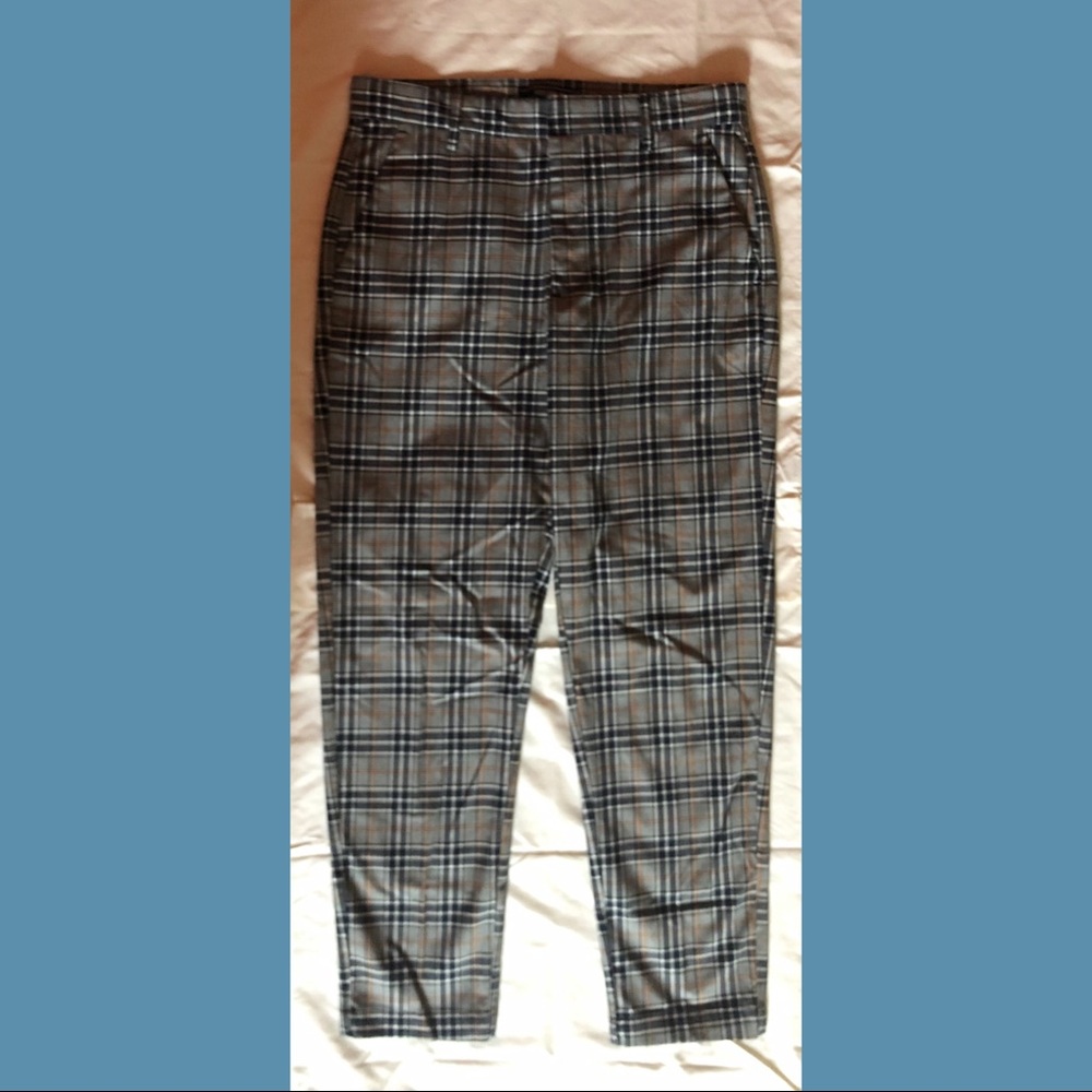PLAID DRESS PANTS